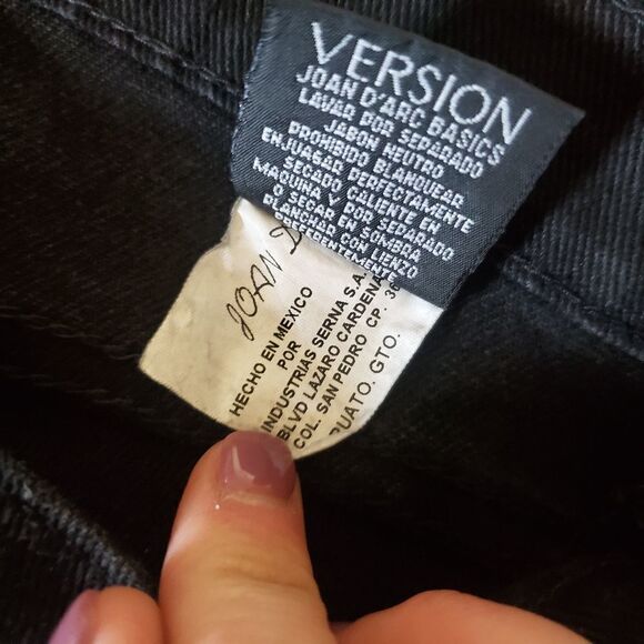 Vintage Joan D'Arc basic black jeans sz 17 - Picture 4 of 5